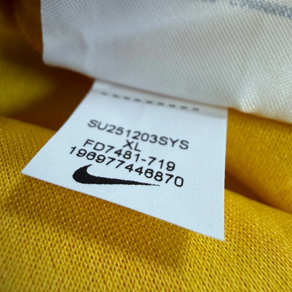 Nike Youth Gardien V Goalkeeper Jersey size XL FD7481-719 Yellow NWT